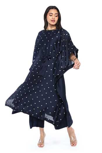 Komal Shah Floweret Hand Embroidered Kaftan With Pant 