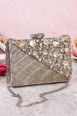 The Tan Clan Eira Embellished Clutch 