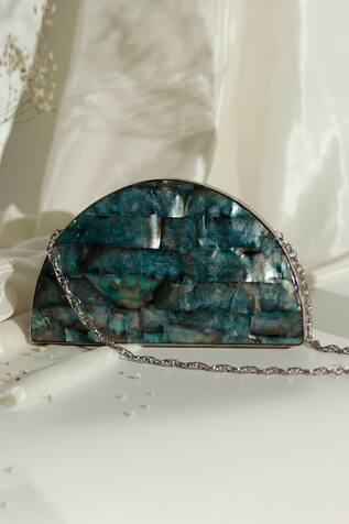 The Tan Clan Eyan Mother Of Pearl Clutch 