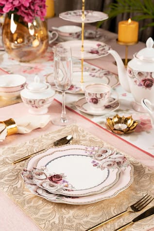 Rose Garden Embossed Dinner Set 
