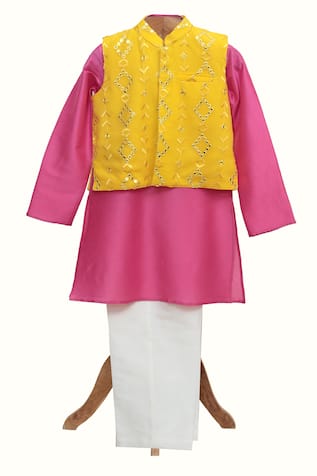 Geometric Mirror Work Kurta Set 