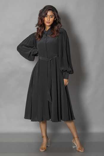 Vishwa By Pinki Sinha Plain Midi Dress 