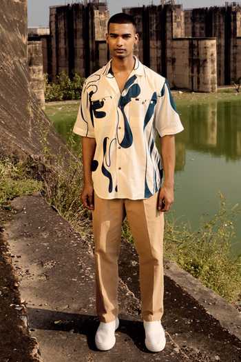 Kharakapas Printed Mul Cotton Shirt 