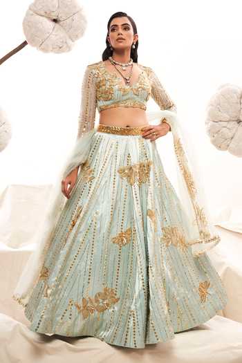 Payal & Zinal Dragonfly Embroidered Bridal Lehenga Set 