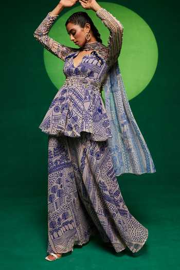 Payal & Zinal Tribal Print Kurta Set 