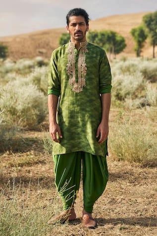 PUNIT BALANA Ranthambhor Embroidered Kurta & Cowl Pant Set 