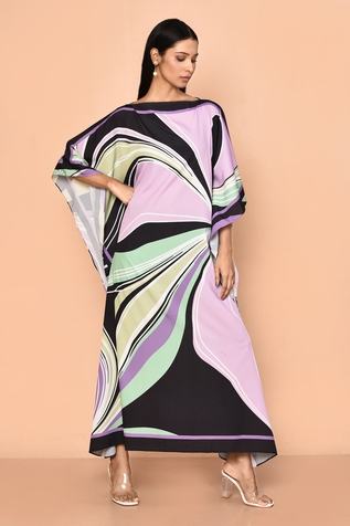 Naintara Bajaj Abstract Print Kaftan