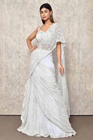 Ritika Mirchandani Embroidered Pre-Constructed Lehenga Saree 