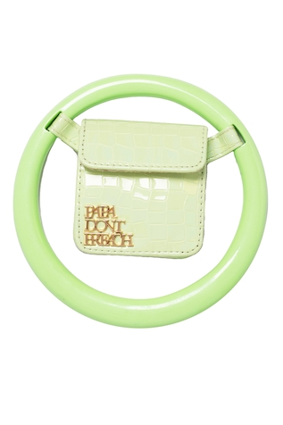 flower-applique detail crossbody bag Giallo