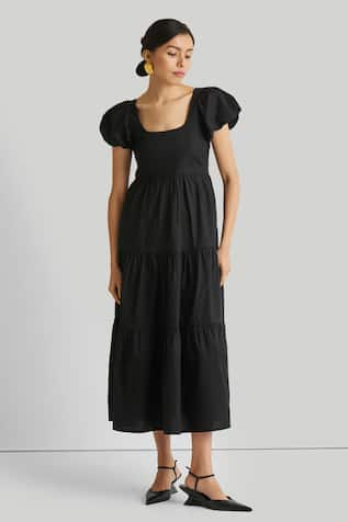 Reistor Organic Cotton Puff Sleeve Dress 