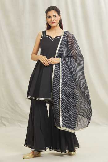 Khwaab By Sanjana Lakhani Sleeveless Anarkali Sharara Set 