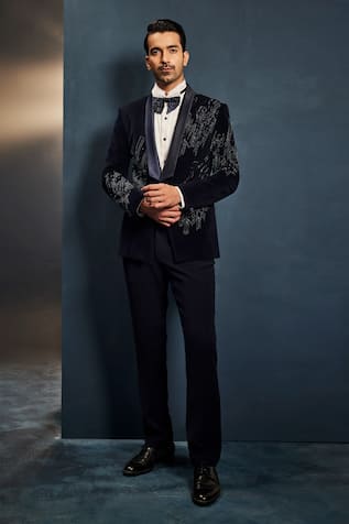 Sarab Khanijou Interstellar Embellished Tuxedo & Pant Set 