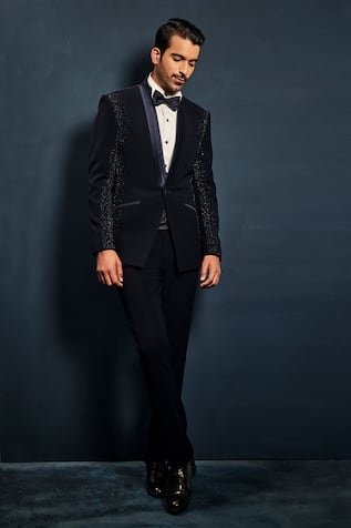 Sarab Khanijou Cosmo Embellished Tuxedo & Pant Set 