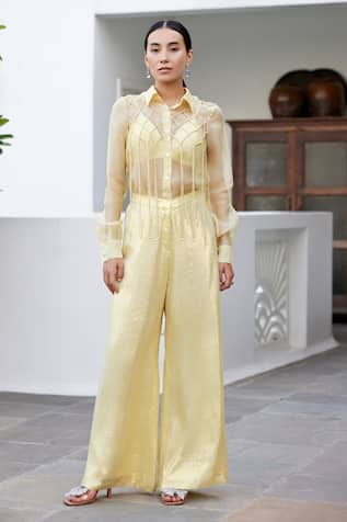 Parshya Embroidered Shirt & Pant Set 