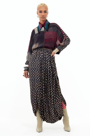 Aseem Kapoor Mandala Printed Shirt & Draped Trouser Set 