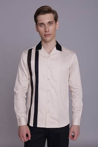 Lacquer Embassy Najo Striped Pattern Shirt 