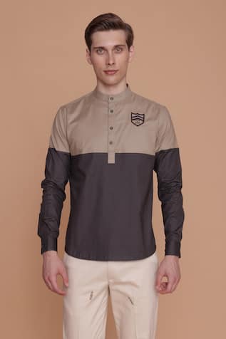 Lacquer Embassy Pampas Color Block Shirt 