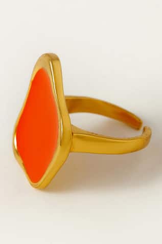 Noosa Abstract Pattern Enameled Ring 