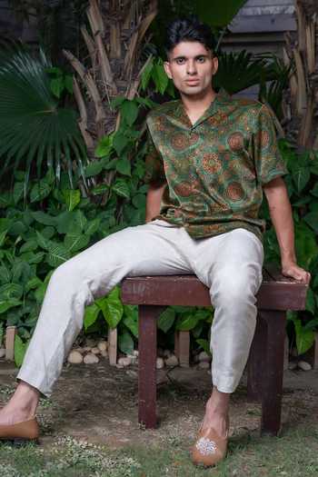 Ekavira Panna Ajrakh Print Shirt 