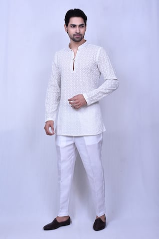 Short kurta pajama online design