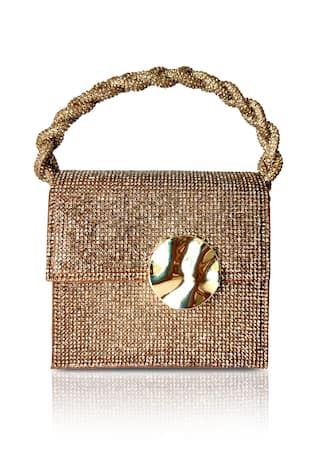 Bijoux Satin Embellished Mini Bag 