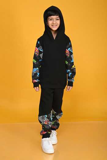 Anthrilo Truck Print Hoodie & Jogger Set 