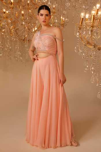 Omal Sindwani Bodice Embroidered Jumpsuit 