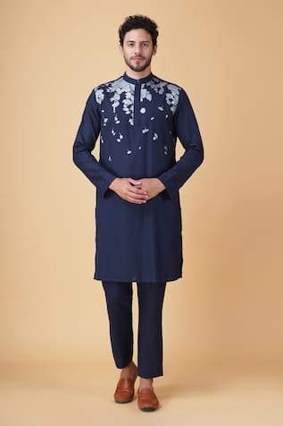 Manish Nagdeo Placement Printed Kurta Set 