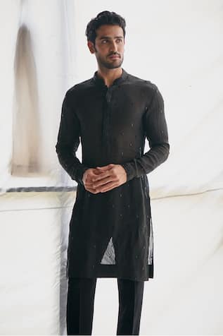 Sawan Gandhi Cutdana Work Kurta With Pant 