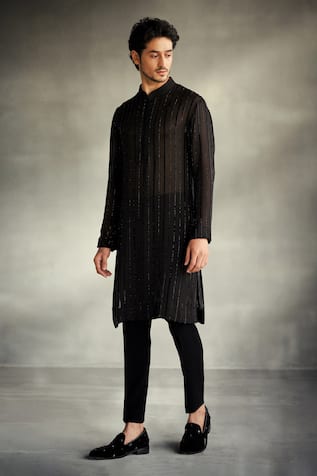 Sawan Gandhi Swarovski Embellished Kurta With Pant 