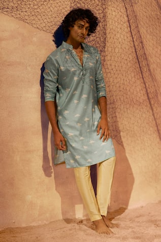 Eleven Brothers In The Clouds Printed Kurta & Pant Set 