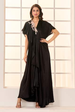 Masumi Mewawalla x AZA Placement Embroidered Layered Kaftan 