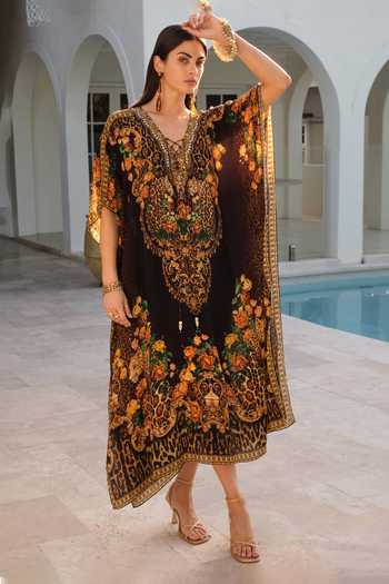 Zariaah Enchanted Print Kaftan 