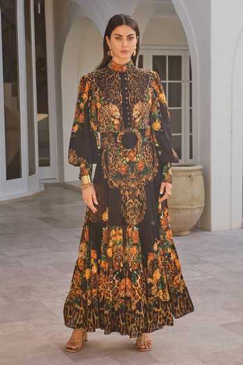 Zariaah Enchanted Print Maxi Dress 