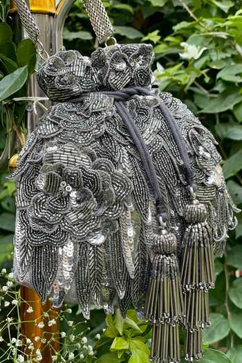 SG Collection By Sonia Gulrajani Evening in Paris Embellished Potli Bag 