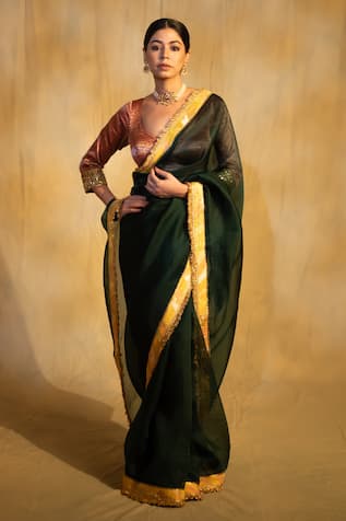 Priyanka Raajiv Dooj Kiran Finish Border Saree 