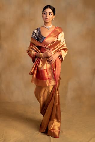 Priyanka Raajiv Kylee Taraaz Woven Saree With Unstitched Blouse Piece 