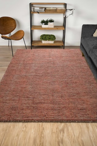 Checkered Handwoven Rectangle Shaped Rug 