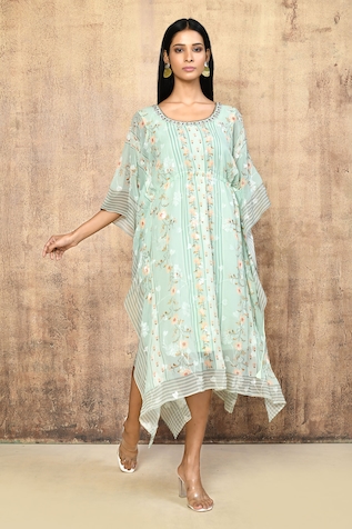 Naintara Bajaj Floral Print Kaftan With Inner