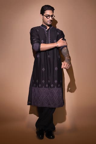 Wabi Sabi By Anshum-Ritesh Aztec Dori Embroidered Kurta Set 