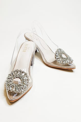 Layla Crystal Embellished Block Heels 