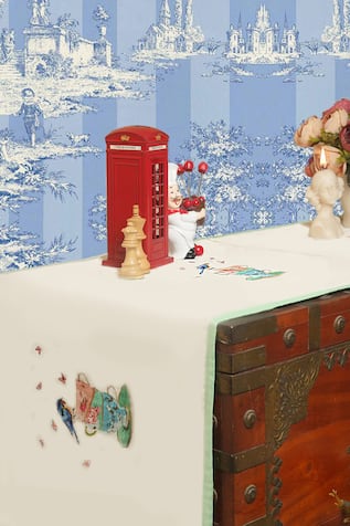 Tea Digital Print Dessert Table Runner 