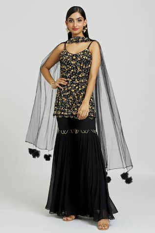 Nitisha Kashyap Official Embroidered Kurta Gharara Set 