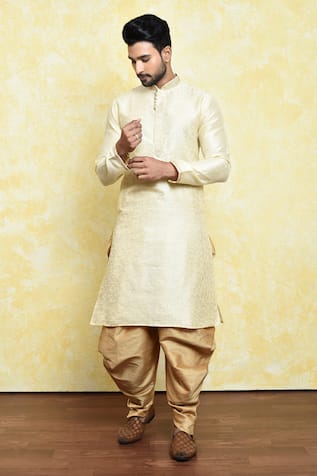 Swirl Embroidered Kurta Set 