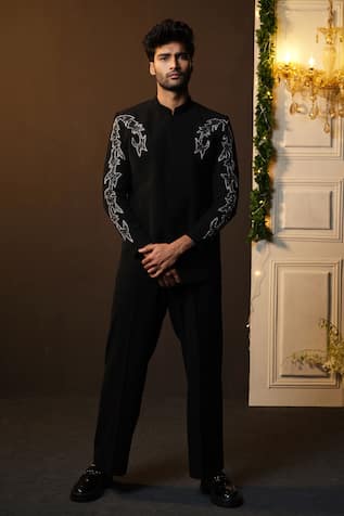 Cutdana Embroidered Bandhgala Set 