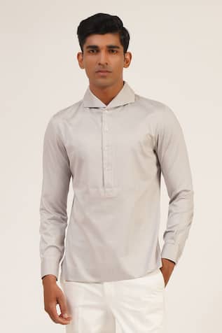 Cotton Satin Shirt 
