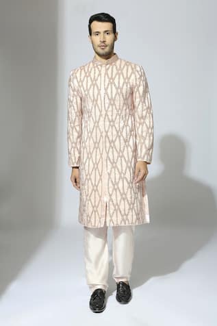 Jaali Hand Embroidered Sherwani Set 