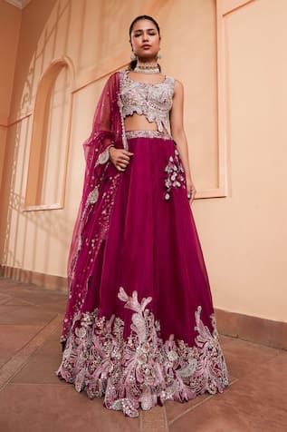 Osaa by Adarsh Dori Embroidered Bridal Lehenga Set 