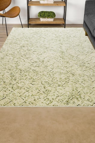Geometric Pattern Hand Tufted Rectangle Rug 