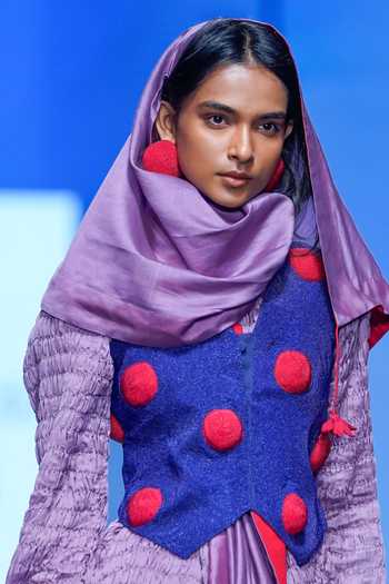 KA-Sha Bead Hand Embroidered Waist Coat 